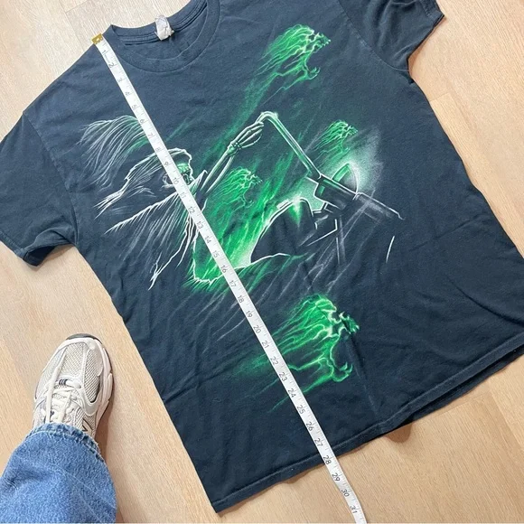 Vintage Y2K Style Grim Reaper Biker Tee - Picture 7 of 7